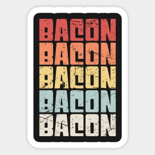 Retro 70s BACON Sticker